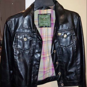 "U.S. Polo Assn." Womens pleather jacket size MED